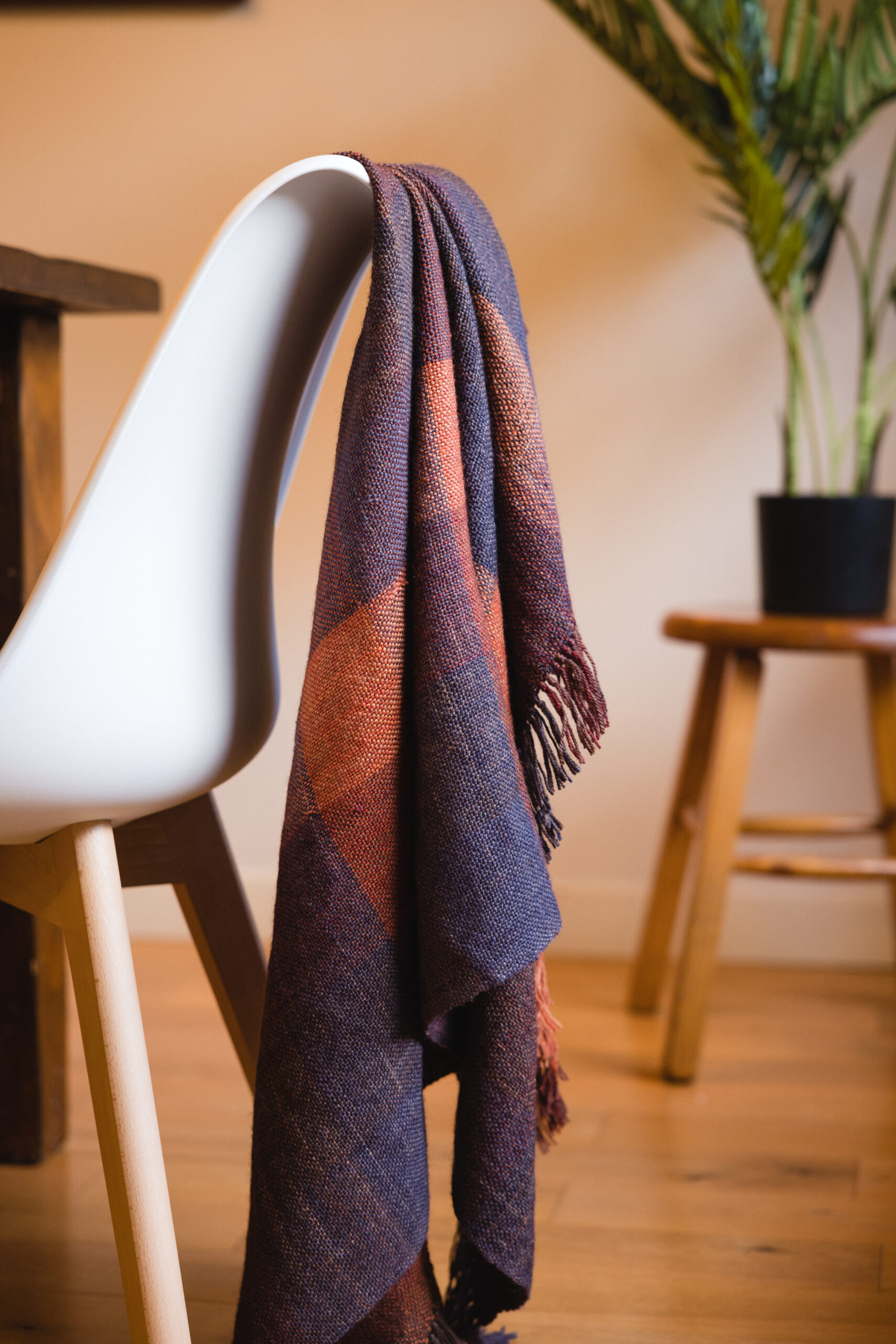 Double Weave Blanket in Cabin colourway